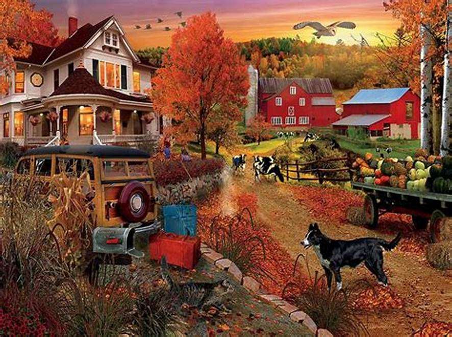 English countryside view online puzzle