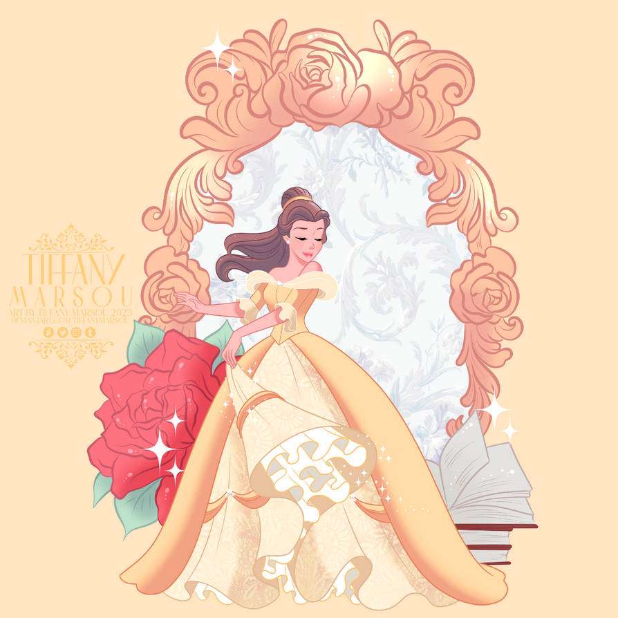 Golden Frame Belle puzzle online