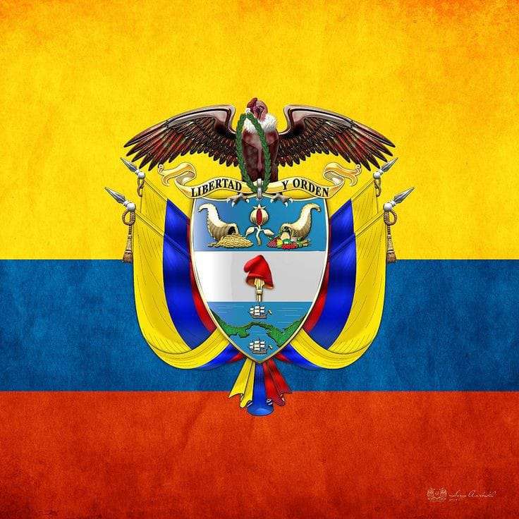 Флаг Колумбии онлайн-пазл