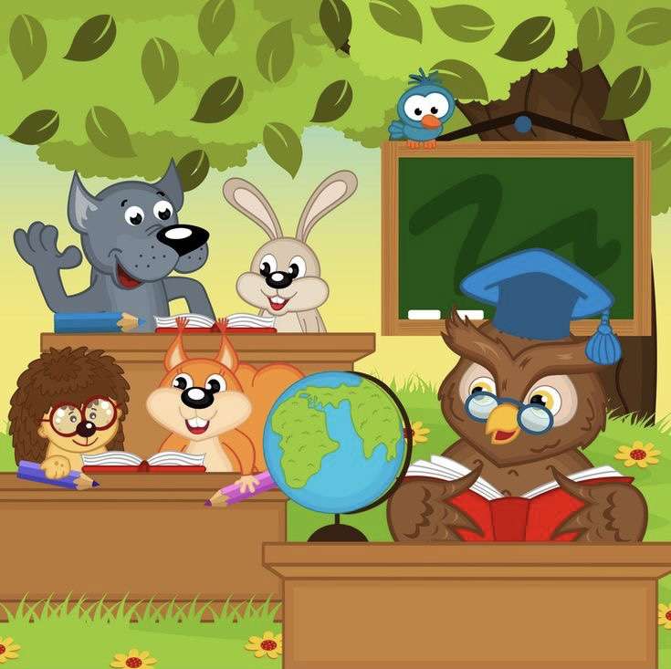 Лісова школа онлайн пазл