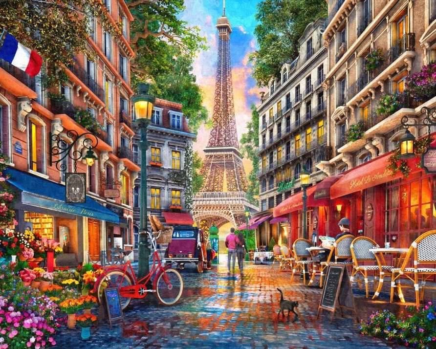 Evening in Paris online puzzle