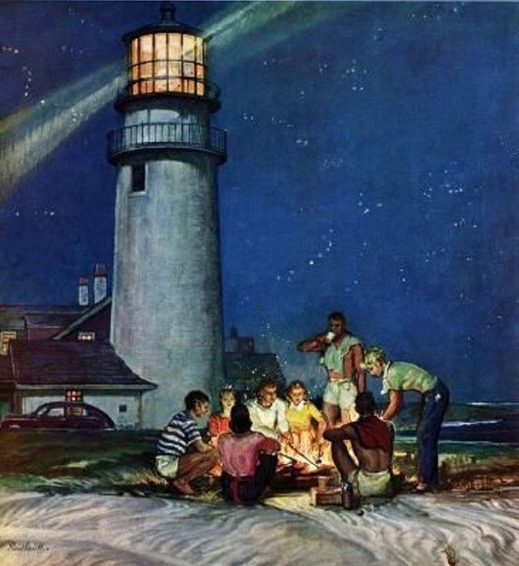 Dinner by the lighthouse jigsaw puzzle online