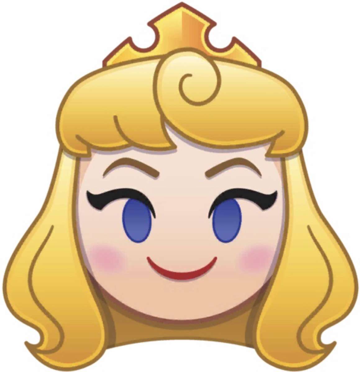 Емоджи принцеса Аврора❤️❤️❤️❤️❤️ онлайн пъзел