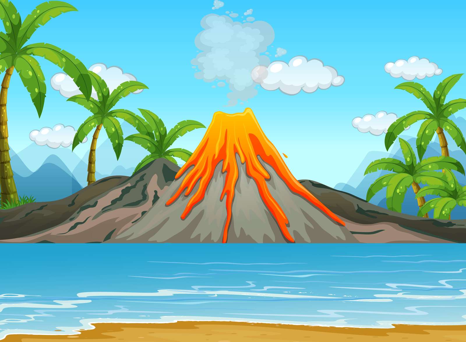 vulcano pazzo puzzle online