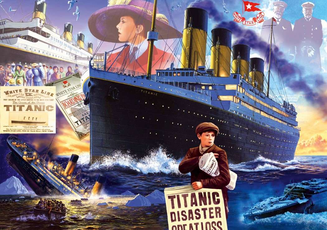 En mycket fin affisch av Titanic Pussel online