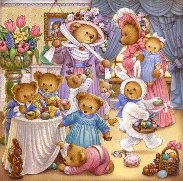 Bear family online puzzle