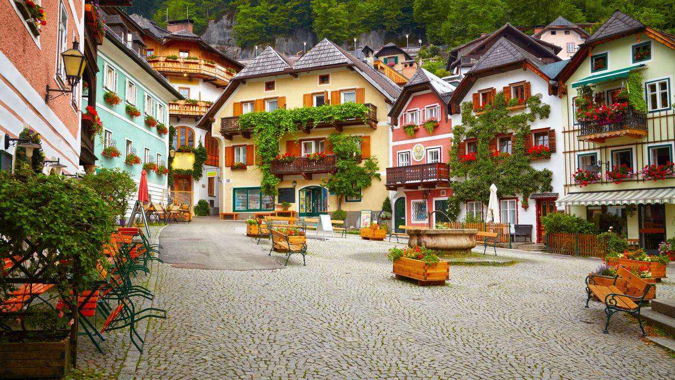 Hallstatt in Upper Austria online puzzle