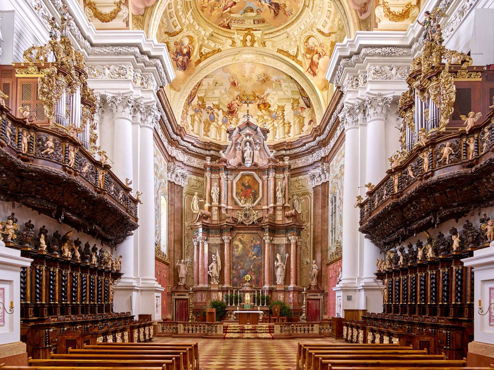 Аббатство Святого Флориана в Верхней Австрии пазл онлайн