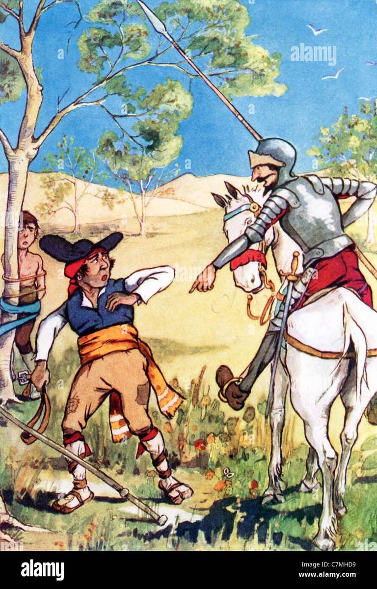 Don Quixote pussel på nätet