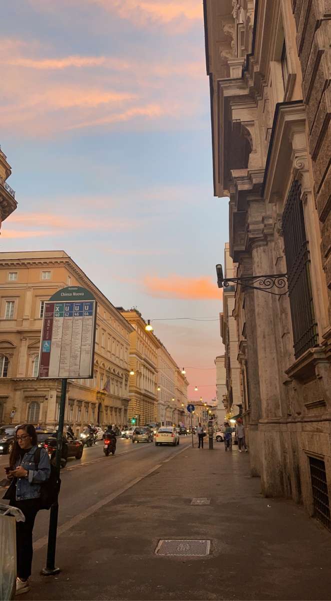 Rom solnedgång Pussel online