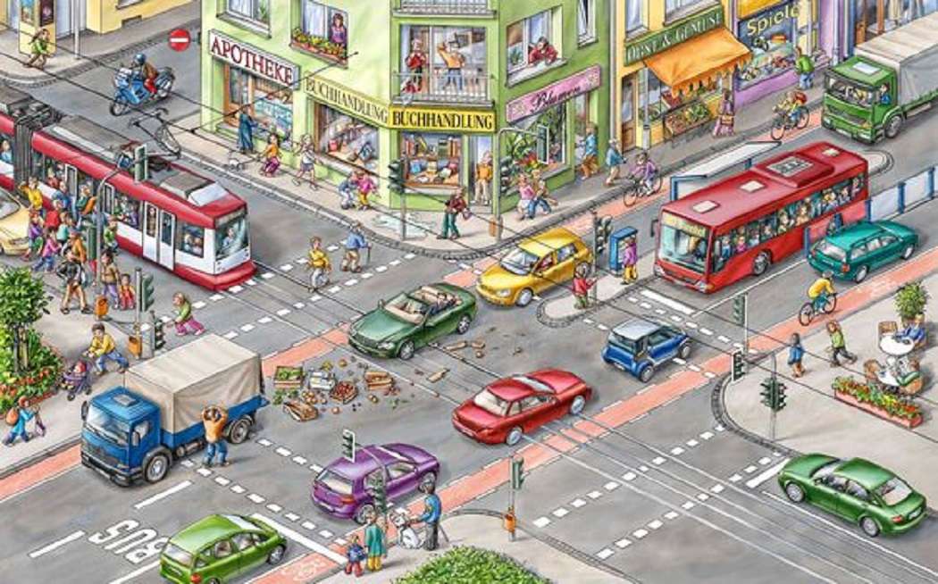traffic jam on the avenue online puzzle