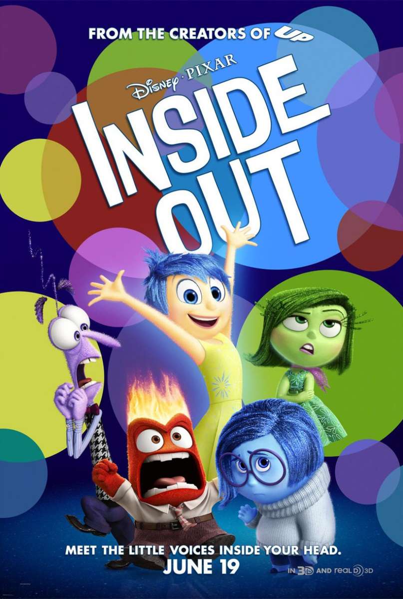 Inside Out (Κινηματογραφική αφίσα 2015) online παζλ