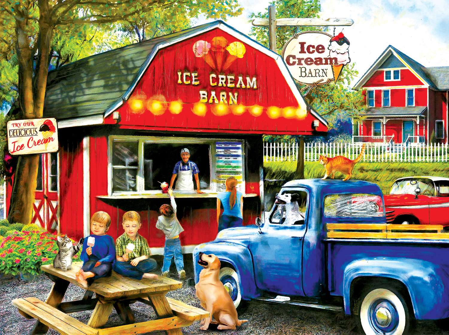 zmrzlinový bar skládačky online