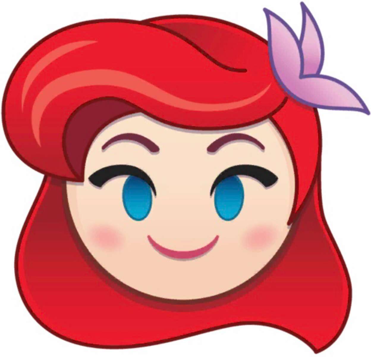 Emoji Ariel (animerad) ❤️❤️❤️❤️ pussel på nätet