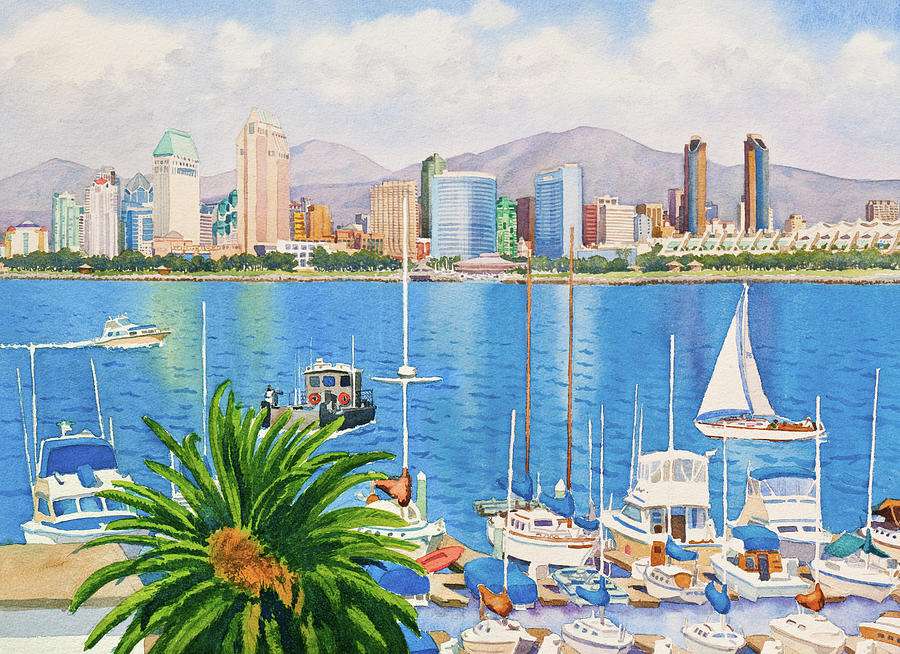 San Diego e l'Oceano Pacifico puzzle online
