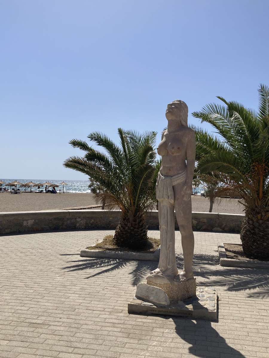 Arte Paleochora de Creta na praia puzzle online