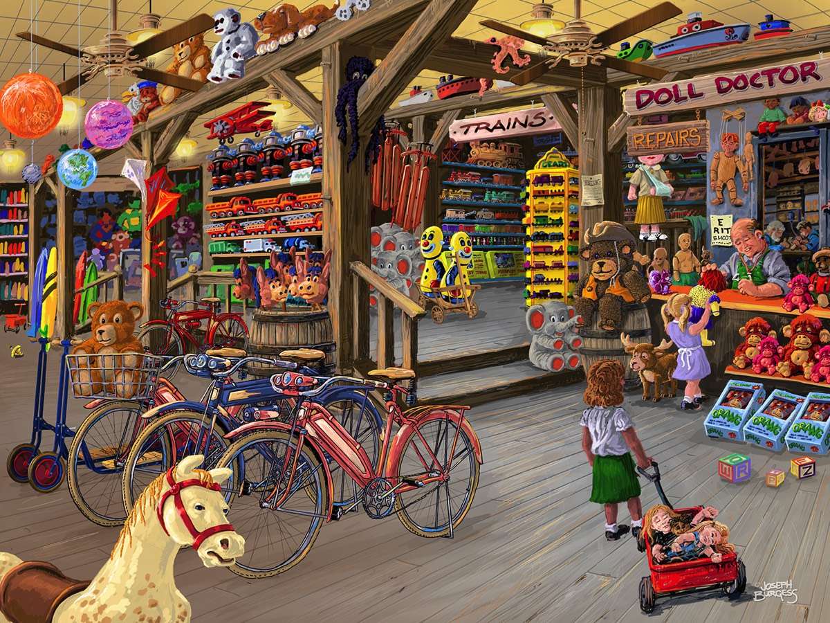 Kinderen in de winkel legpuzzel online