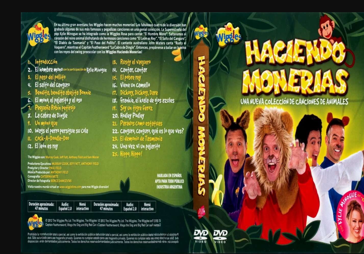 Spanska Wiggles Go Bananas DVD 2009 pussel på nätet