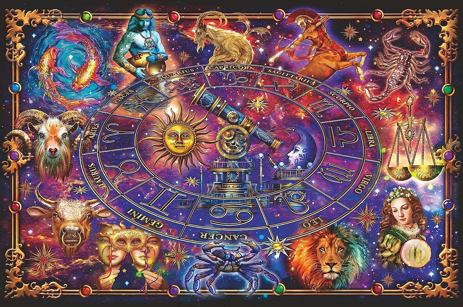 Constellation multicolore puzzle en ligne