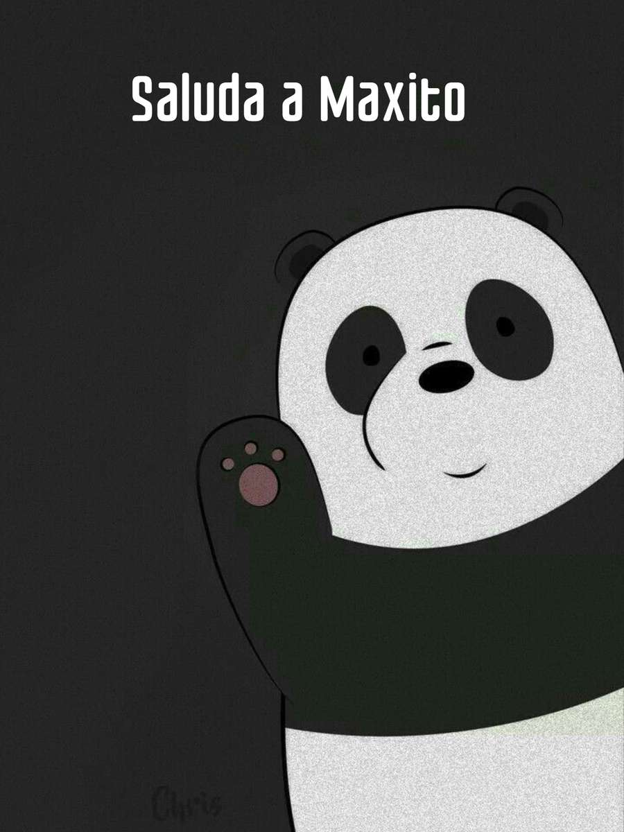 Панда казва здравей! онлайн пъзел
