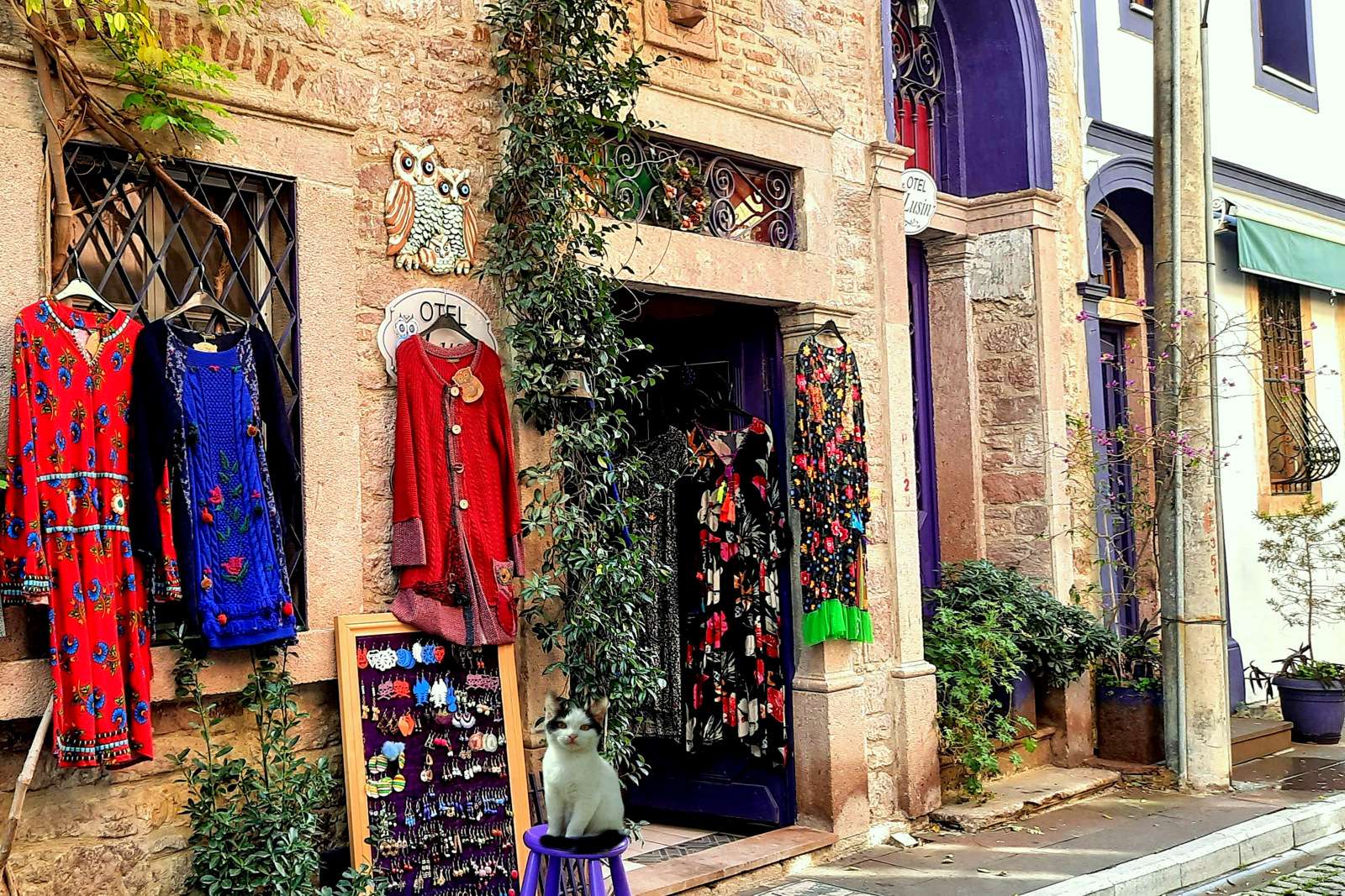Цветен магазин в Айвалък (Турция) онлайн пъзел