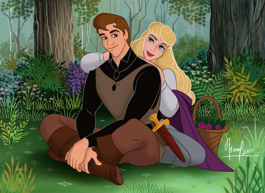 Prințesa Aurora și Prințul Phillip jigsaw puzzle online