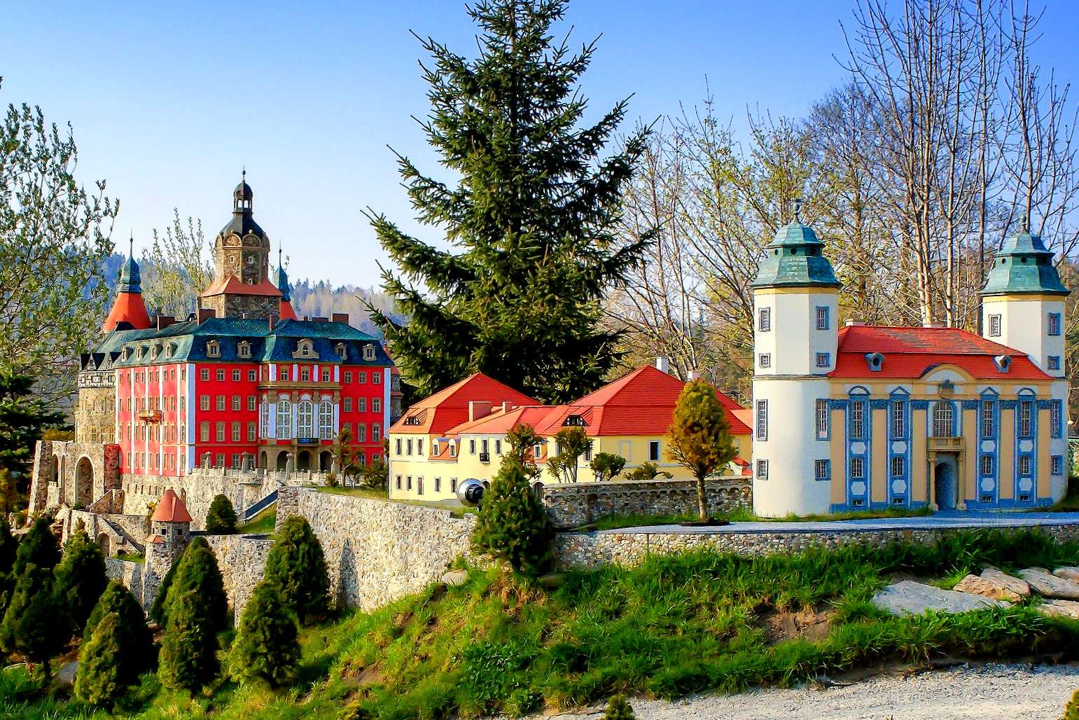 Książ Castle - Miniature Park in Kowary (Poland) jigsaw puzzle online