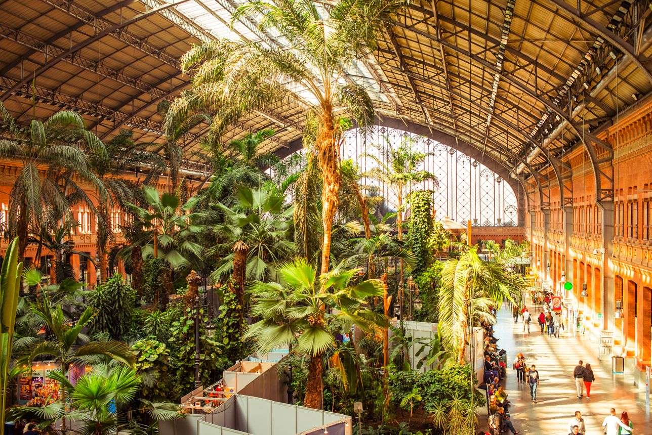 Железнодорожный вокзал Аточа - Мадрид онлайн-пазл