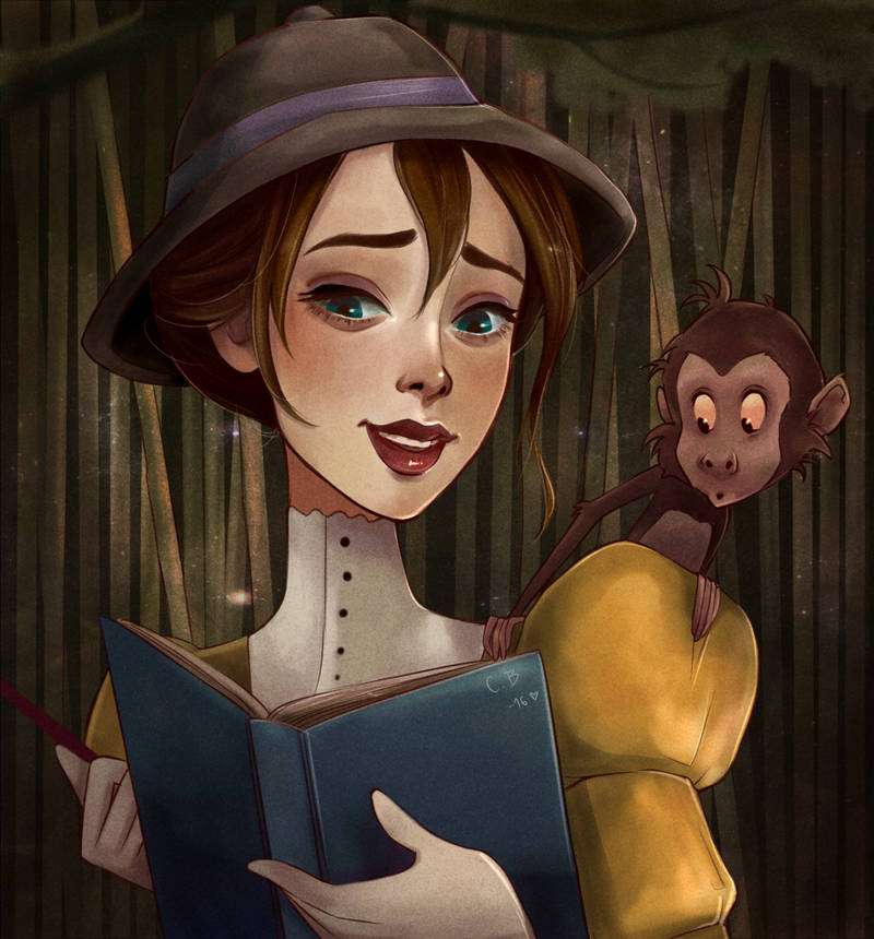 Jane Porter vs Baby Baboon jigsaw puzzle online