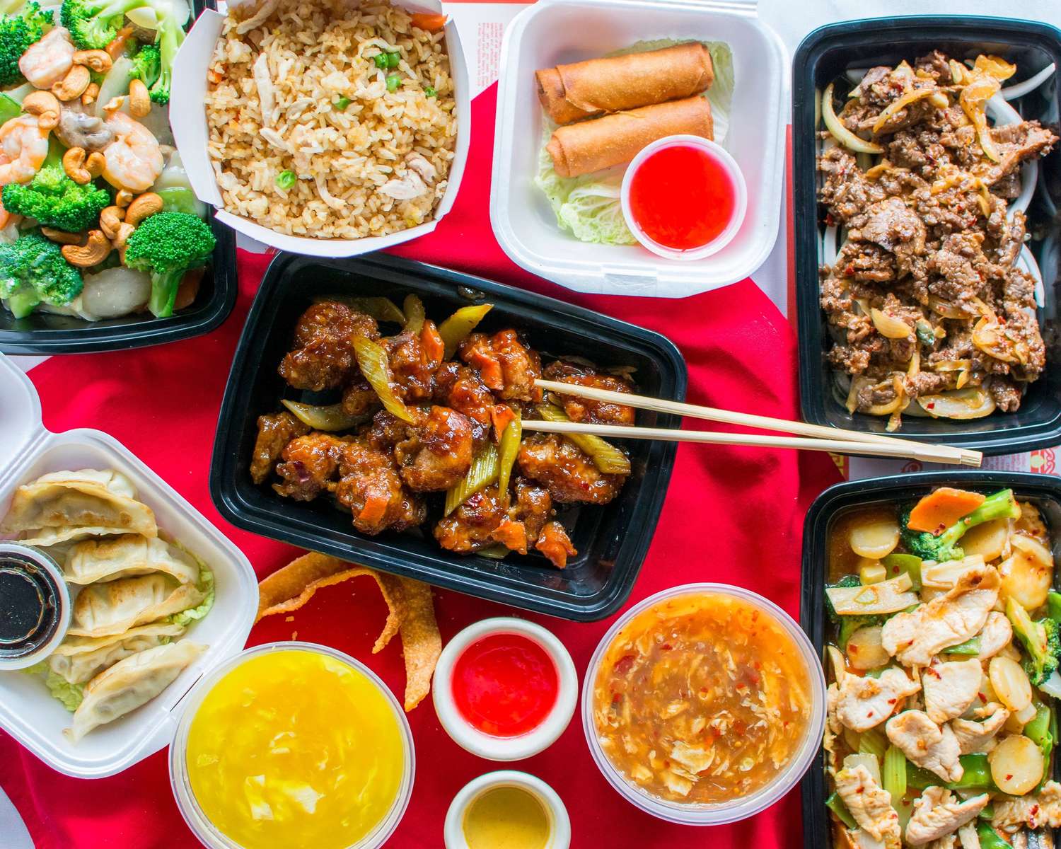 Китайская еда на вынос онлайн-пазл