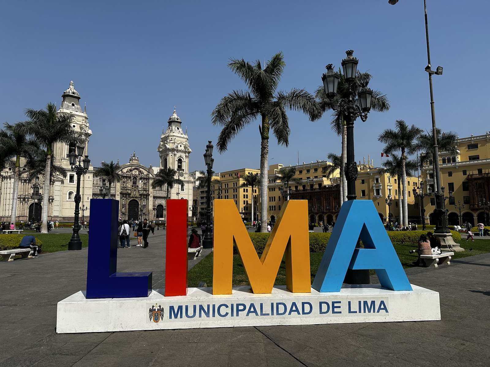Huvudtorget i Lima pussel på nätet
