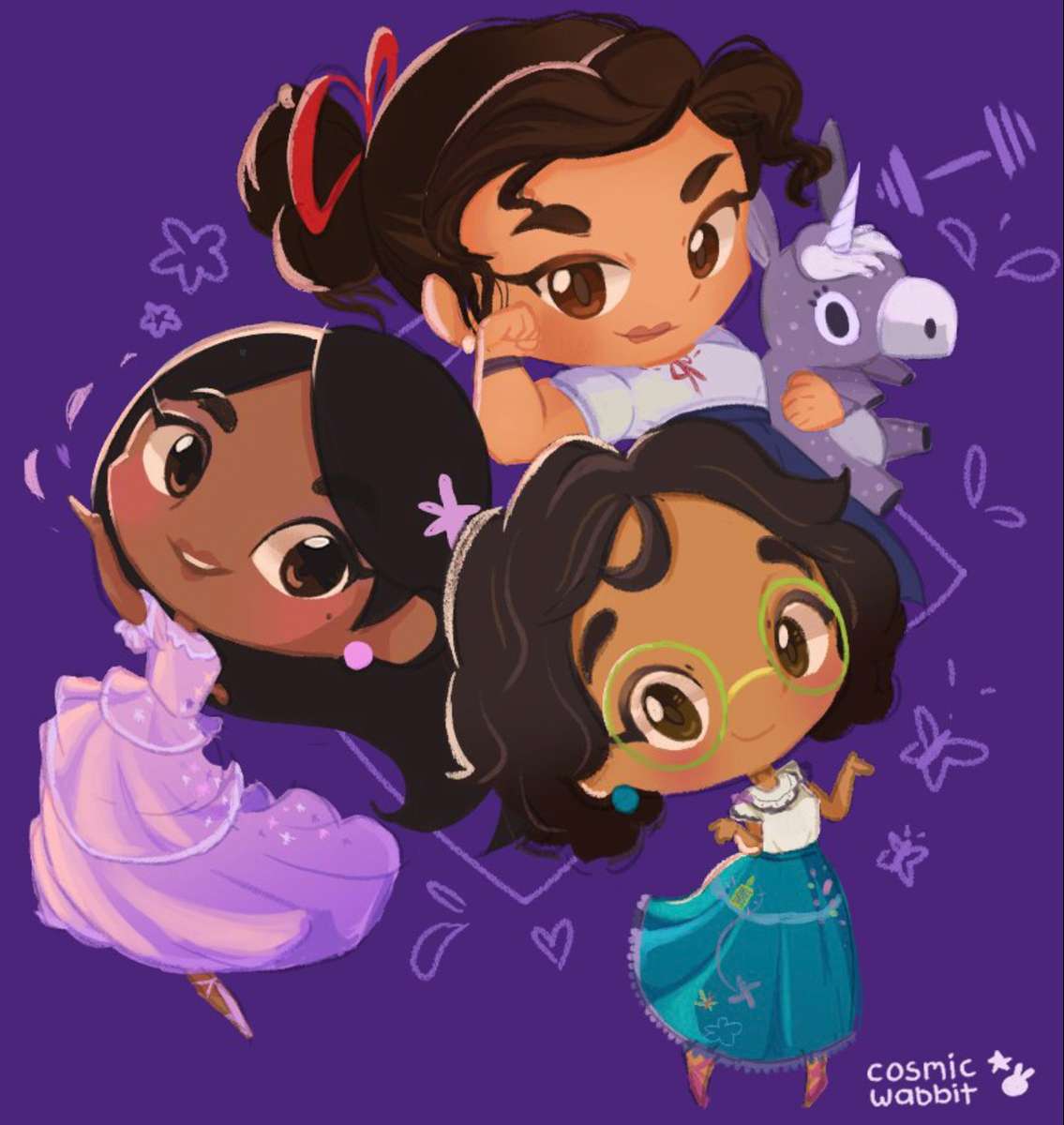 Chibi Madrigal Sisters❤️❤️❤️❤️ puzzle online