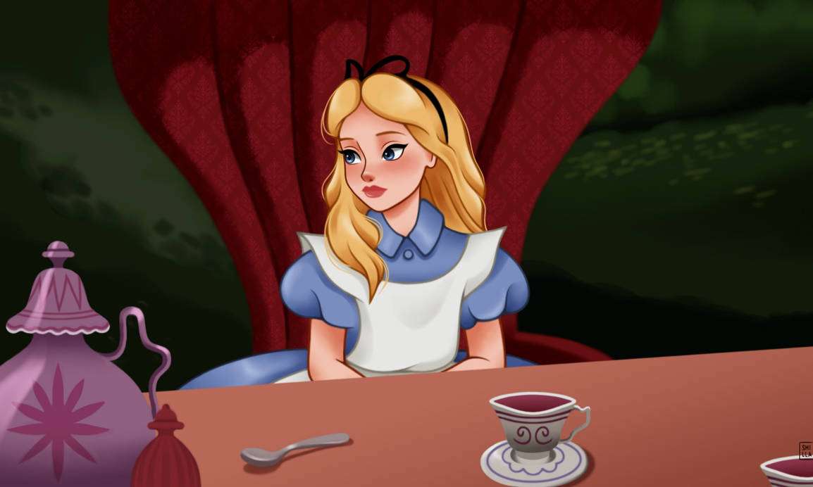 Alice à la Mad Tea Party puzzle en ligne