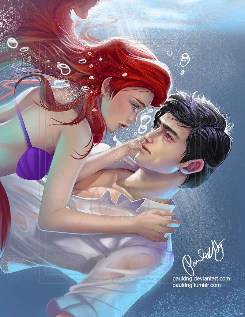 Ariel zachraňuje prince Erica online puzzle