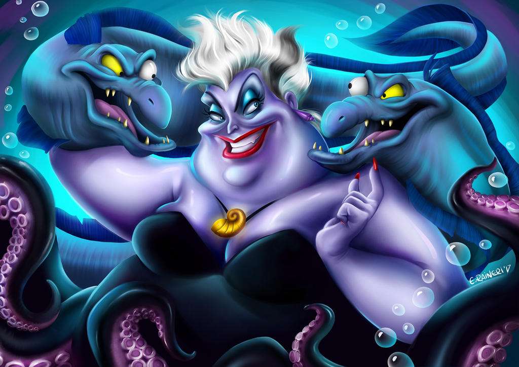 De kleine zeemeermin: Ursula legpuzzel online