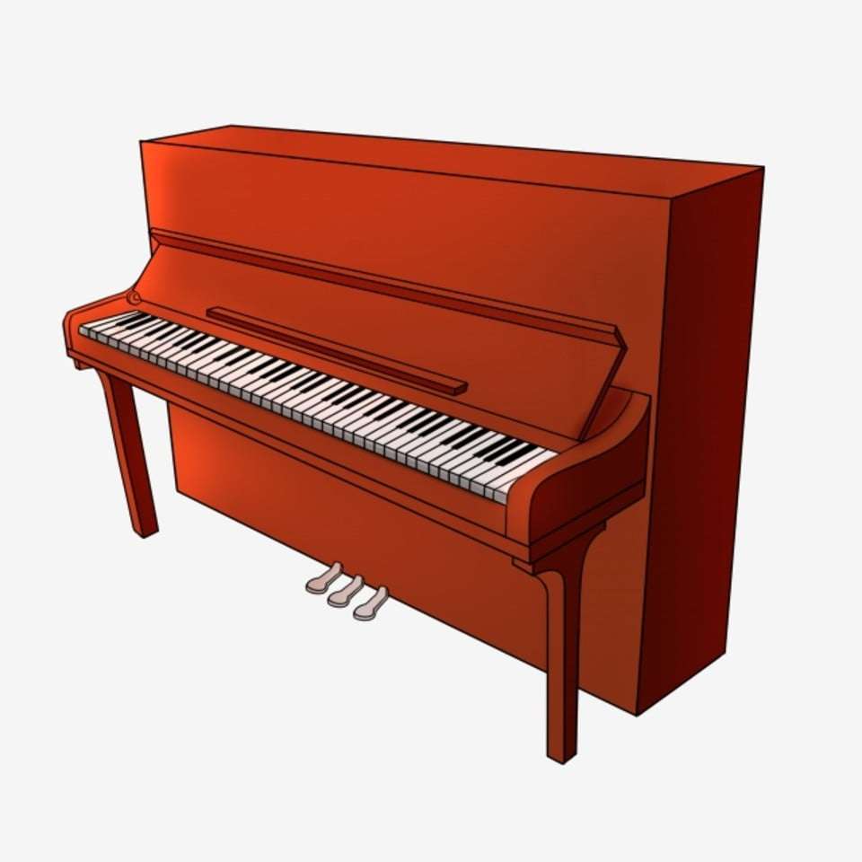 Стенен пъзел пиано онлайн пъзел
