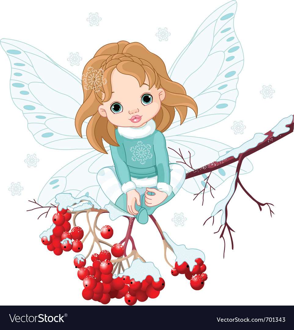 冬の妖精のベクトル画像 ジグソーパズルオンライン