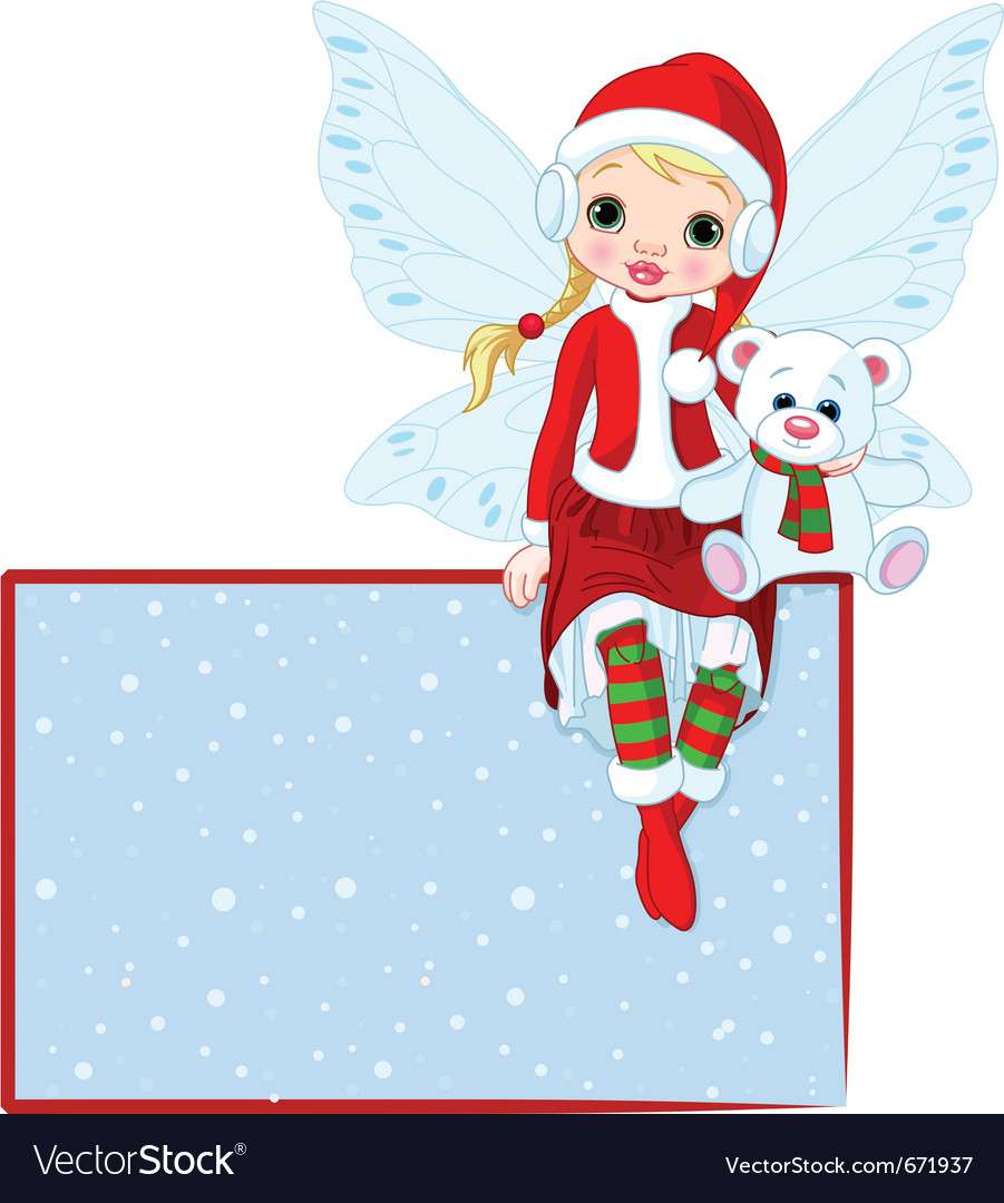 Рождественская фея векторное изображение онлайн-пазл