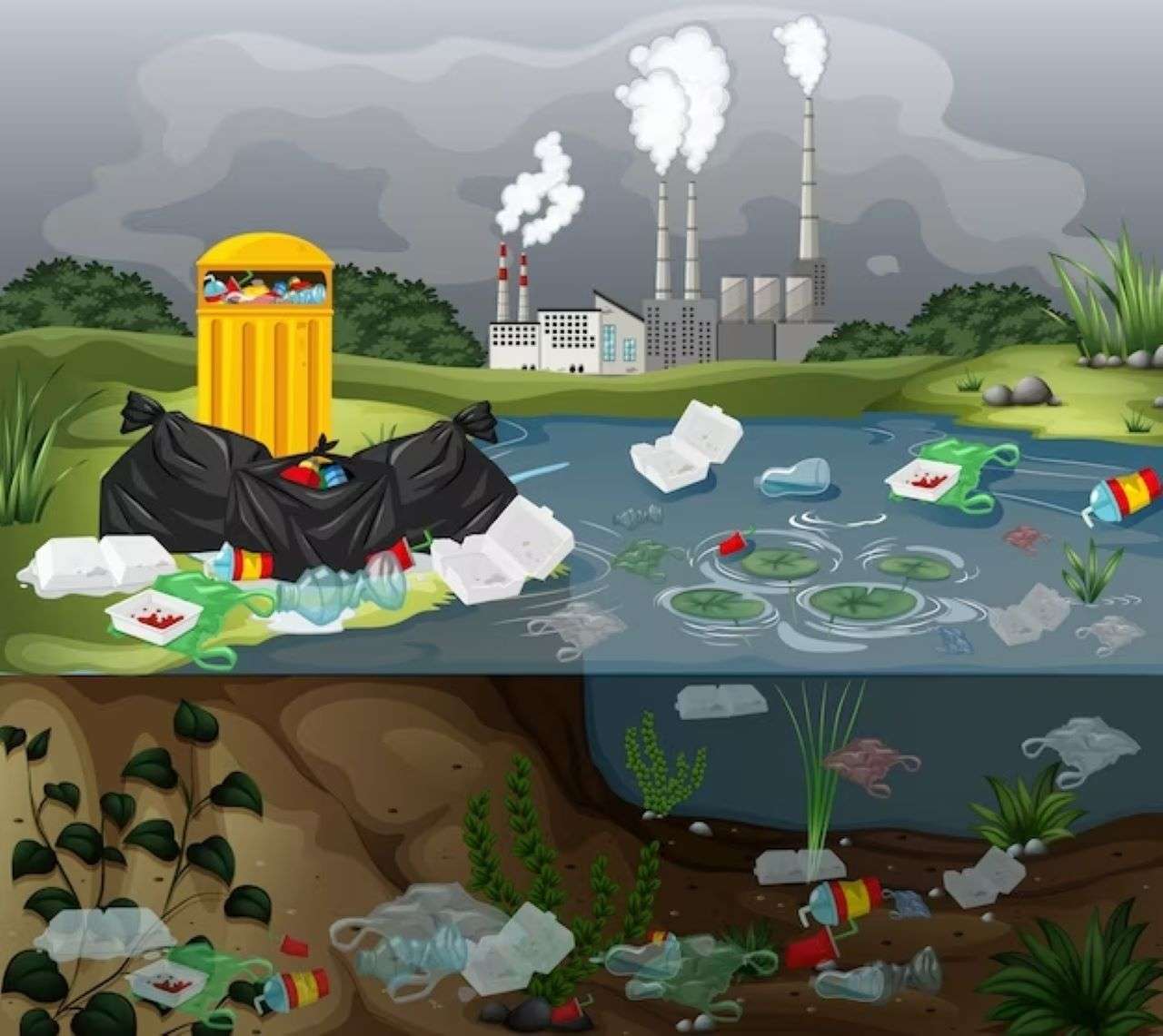 замърсяване онлайн пъзел