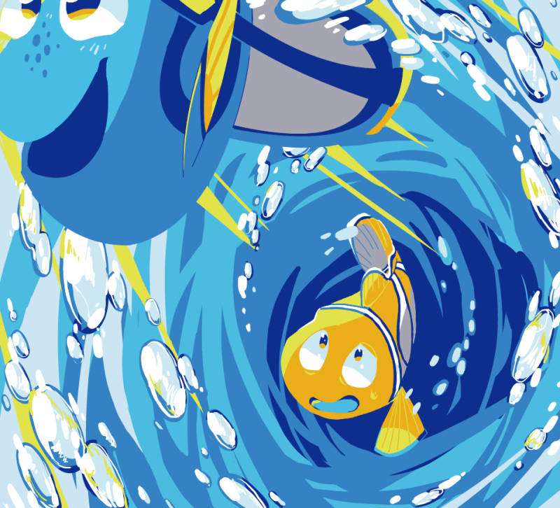 În căutarea lui Nemo: Continuați să înotați puzzle online