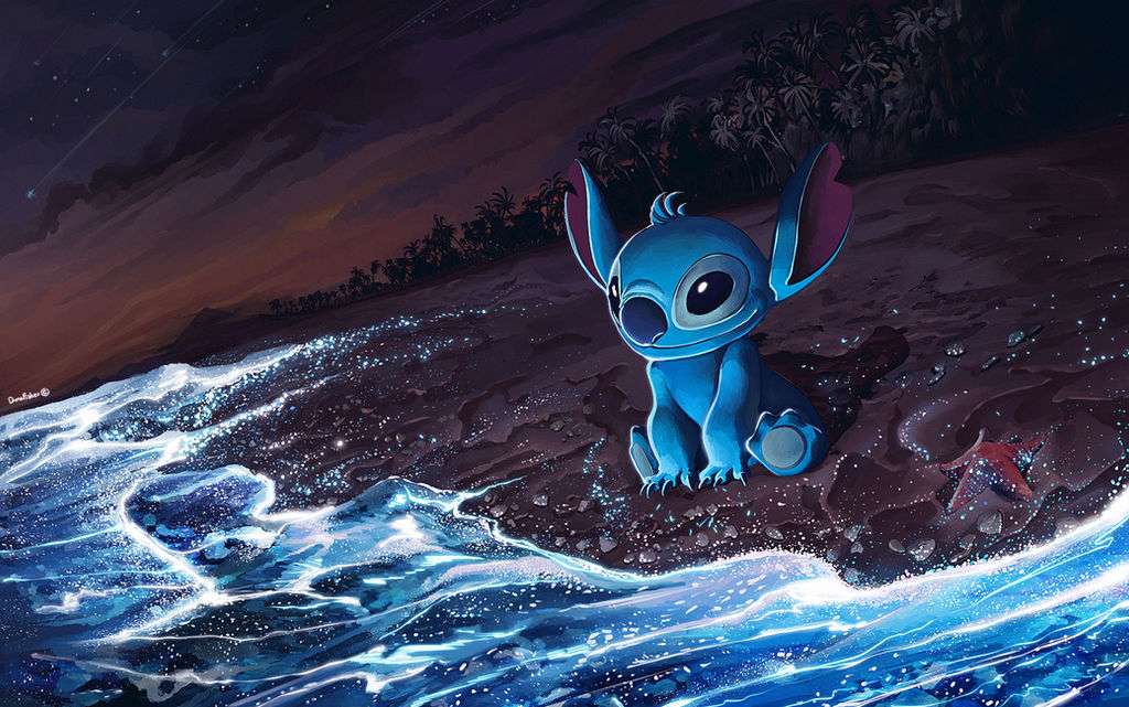 Stitch at the Beach online puzzle