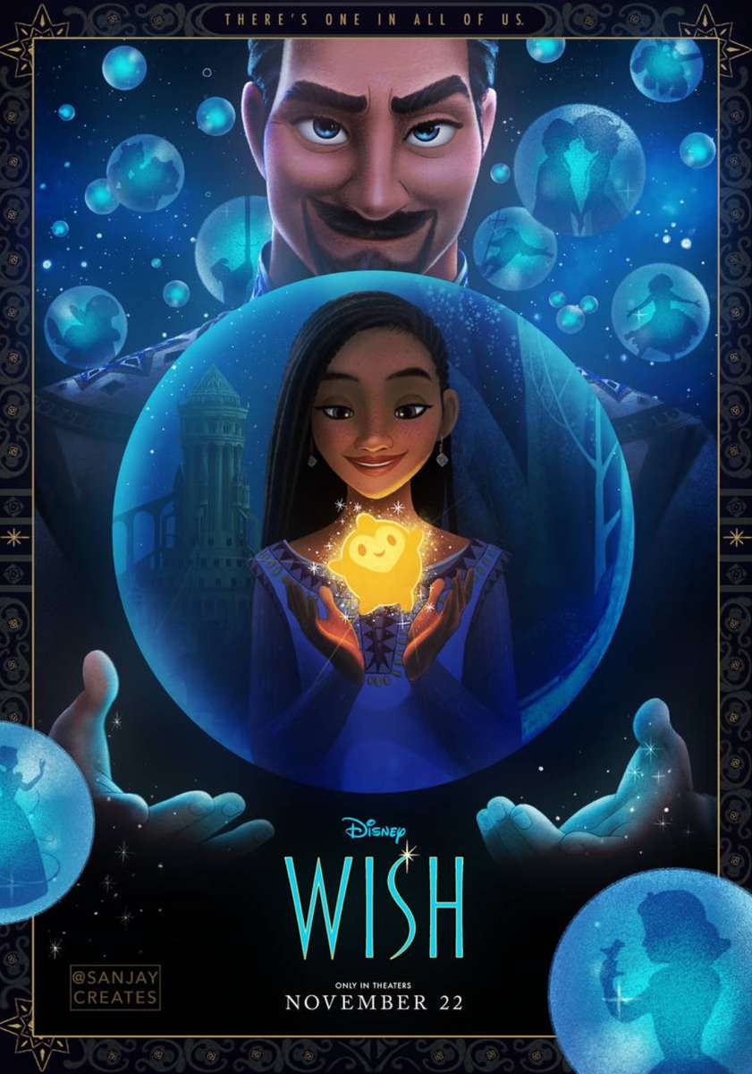 ディズニーの願い (2023) 新しいポスター オンラインパズル
