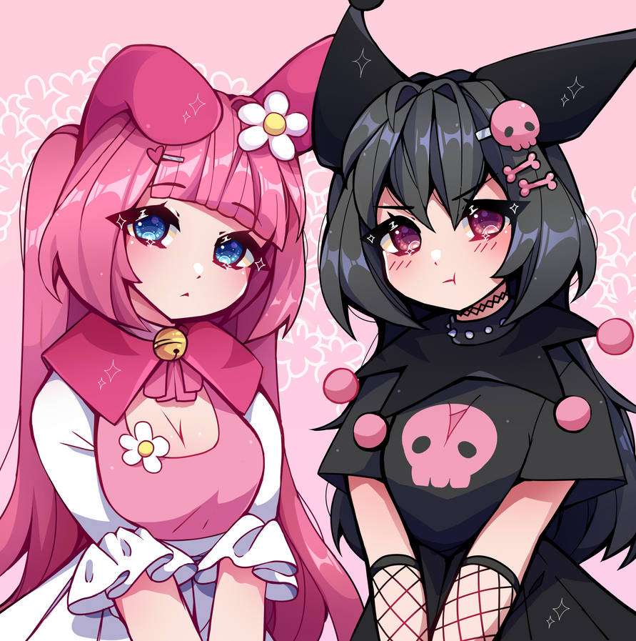My Melody and Kuromi online παζλ