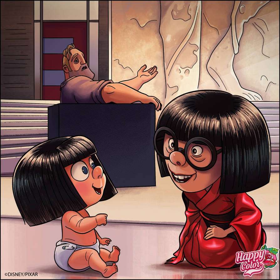 Jack-Jack et tante Edna puzzle en ligne