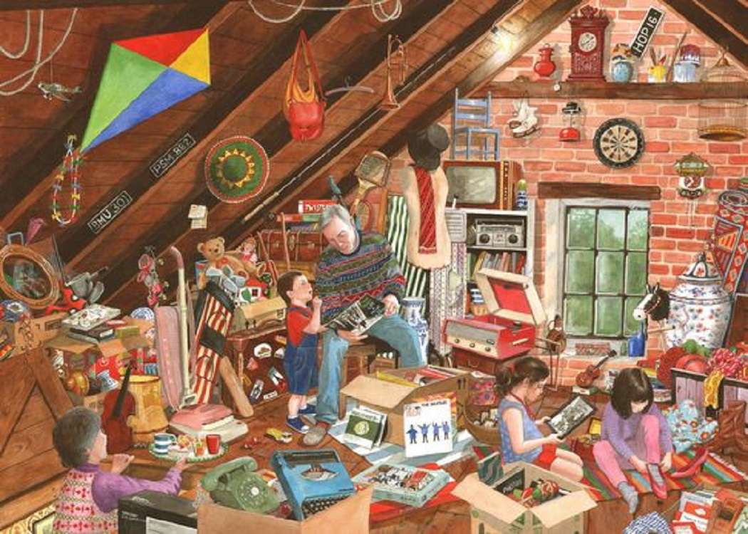 In the attic with grandpa jigsaw puzzle online