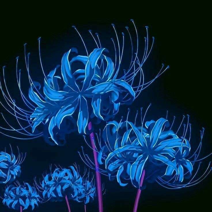 Blå liljor pussel på nätet