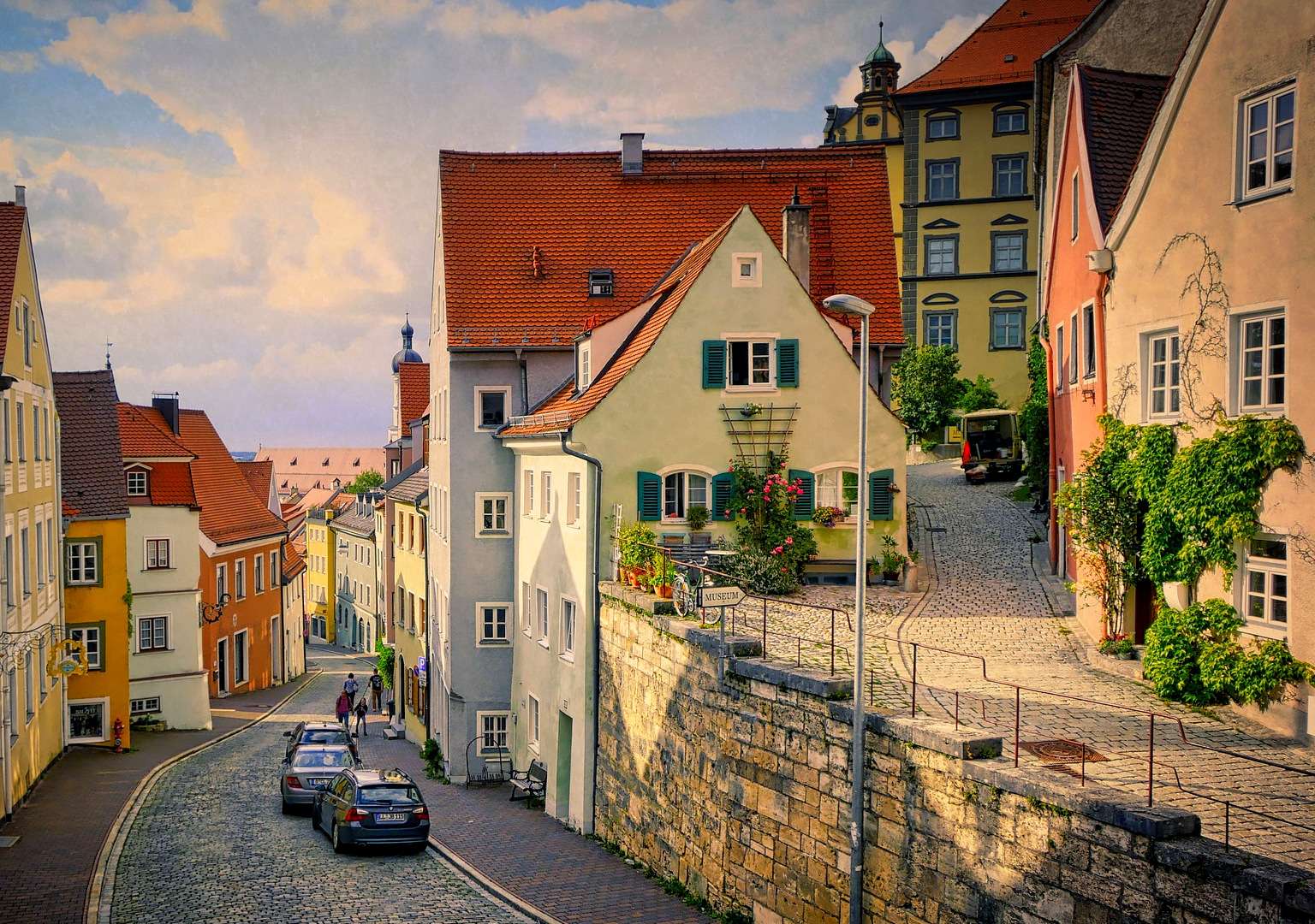 Landsberg - en stad full av vackra gator pussel på nätet