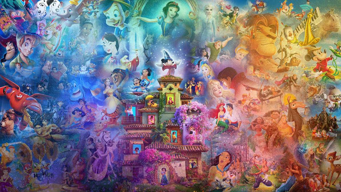 100 de ani de animație Disney puzzle online