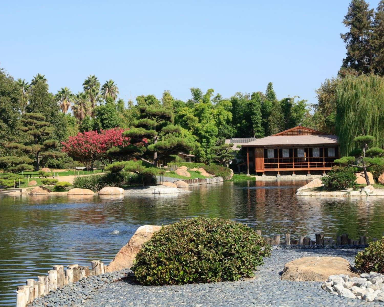 Park s rybníkem skládačky online