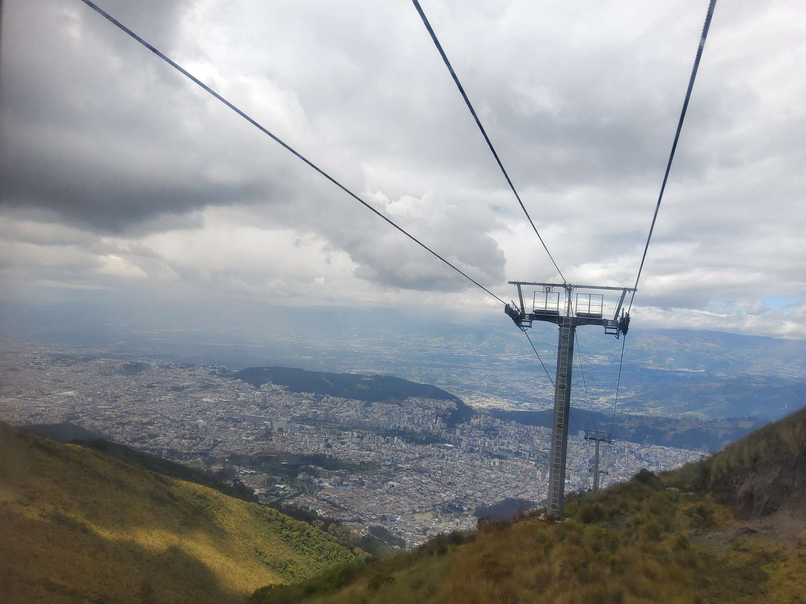 Изглед към Кито от телеферико онлайн пъзел